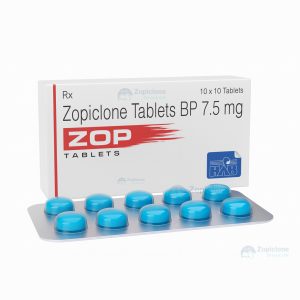 "Zopiclone 7.5mg tablets blister pack and packaging"